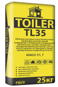 Клей для плитки высокой фиксации TOILER TL 35 25кг