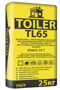 Клей для плитки высокой фиксации TOILER TL 65 Белый 25кг