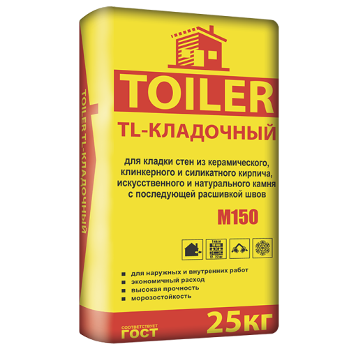 Клей для блоков TOILER TL - Кладочный 25к