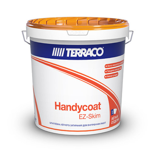 Шпаклёвка готовая лёгкого затирания Terraco Handycoat Ez Skim 25кг