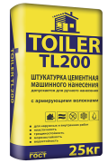 Штукатурка цементная машинного нанесения TOILER TL 200 25кг