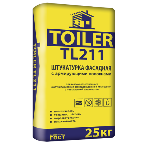 Штукатурка цементная TOILER TL 211 25кг