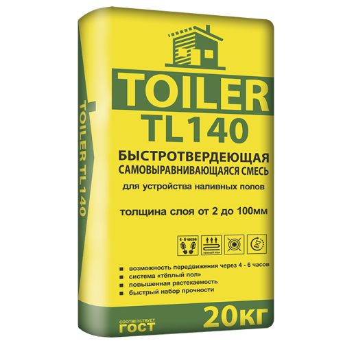 Наливной пол TOILER TL 140 20кг