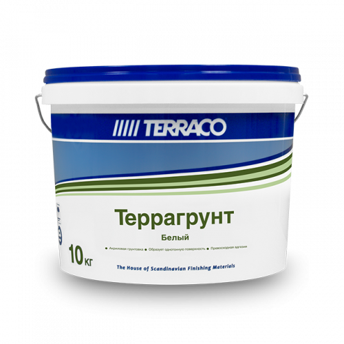 Универсальная пигментированная грунтовка Terraco Terragrunt Белый 10кг